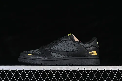 All categories Air Jordan Jordan series basketball shoes Air Jordan 1 Low High-end customized low-top sneakers Travis Scott x Fragment Design x Air Jordan 1 Low OG SP AJ1 Joe 1 black gold low-top cultural casual sneakers DZ5899-043